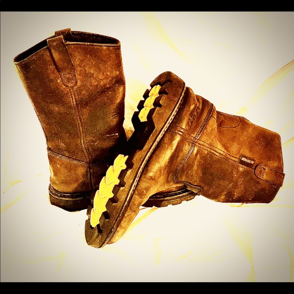 Brazos Leather Work Boots Size 8D